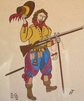Wandbemalung am Schützenhaus in Böhmenkirch